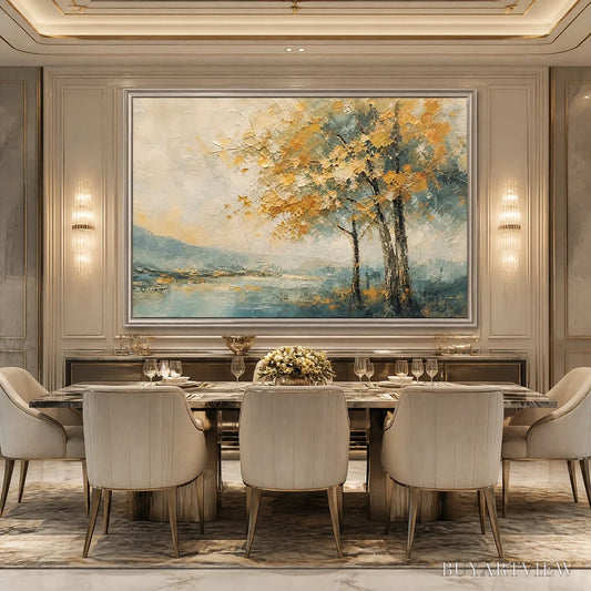 BUYARTVIEW Autumn Whisper – Soft Autumn Tree Landscape - image 2