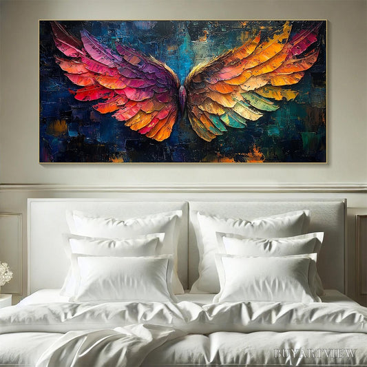 BUYARTVIEW Wings of Ascension – Textured Abstract Oil Painting - image 2
