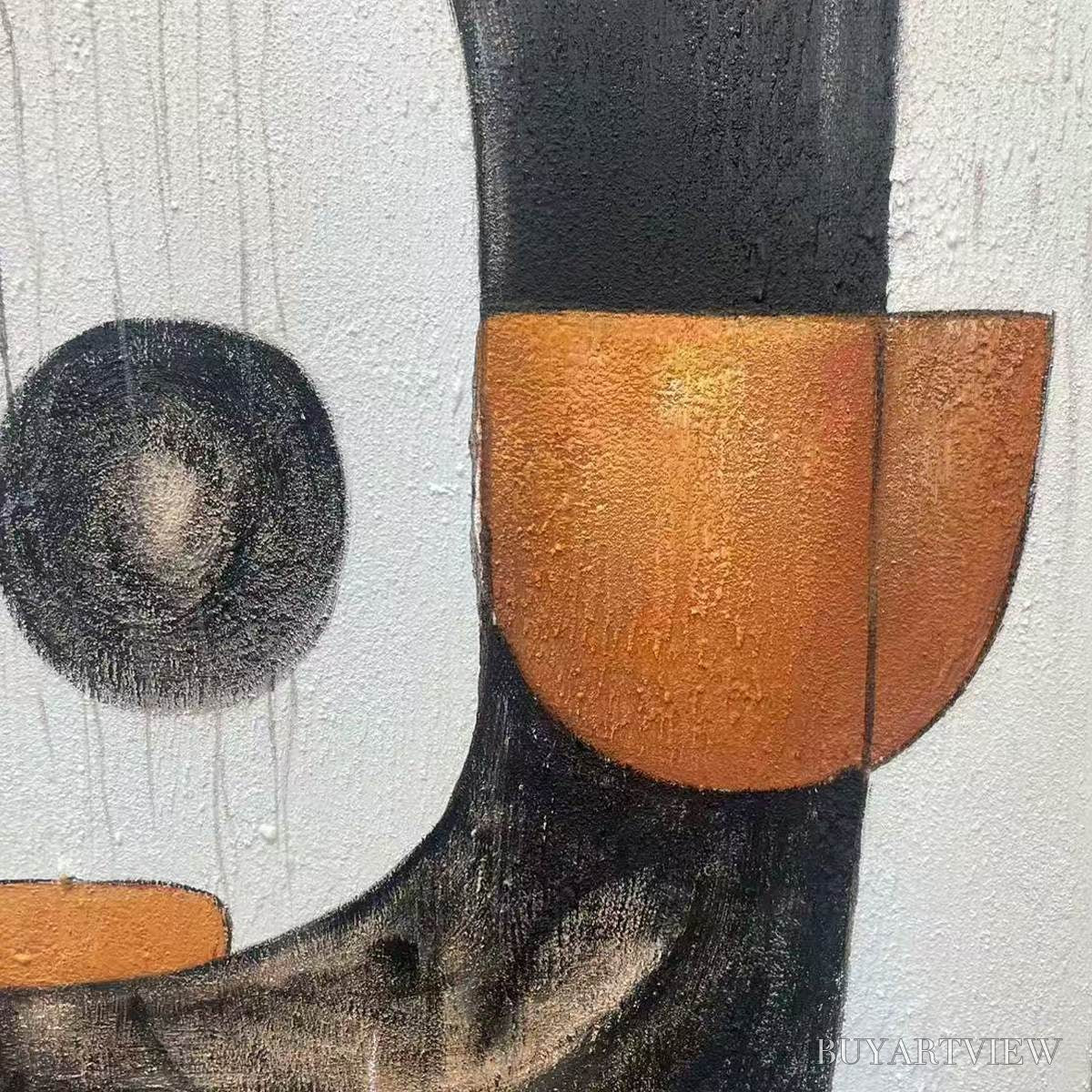 BUYARTVIEW Construct – Modern Abstract Geometric Oil Painting - image 6