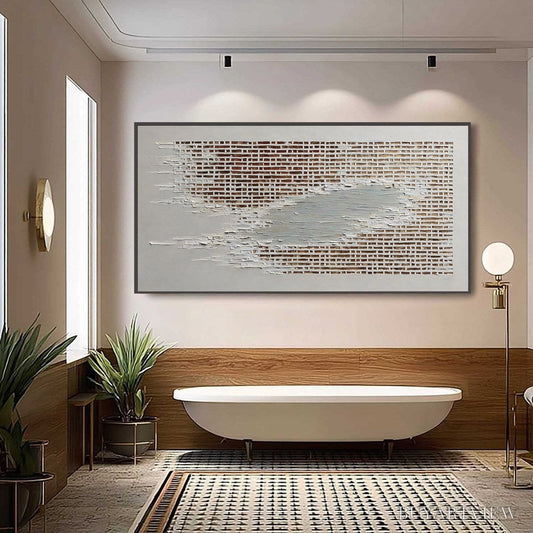 BUYARTVIEW Fragments of Time – Textured Minimalist Architectural Abstract Painting - image 2