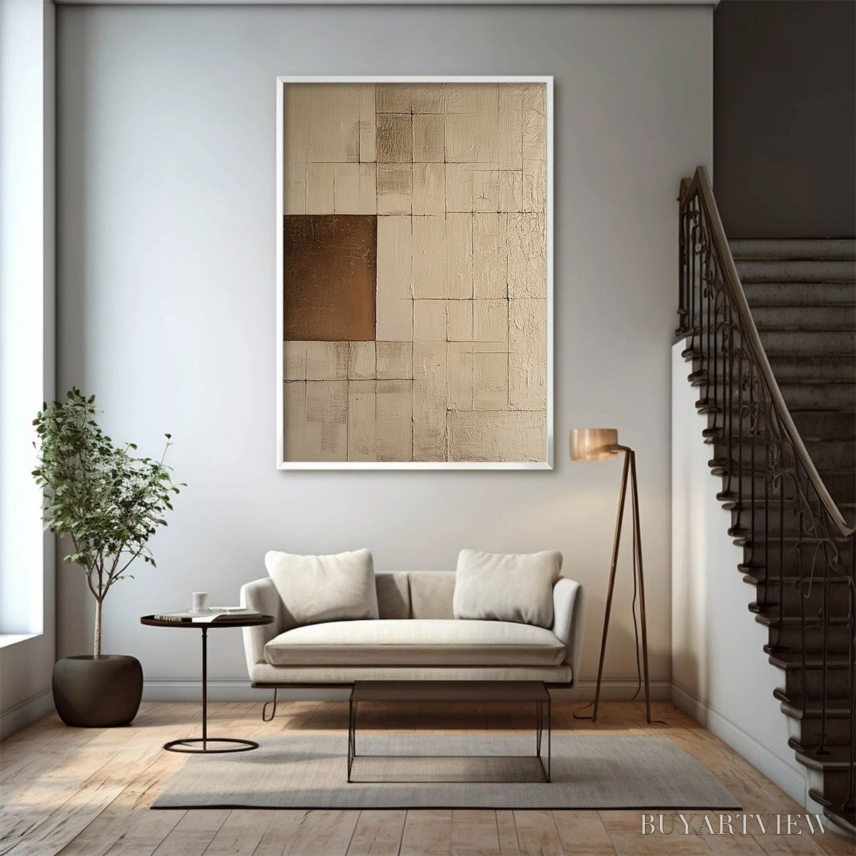 BUYARTVIEW Balance – Minimalist Abstract Oil Painting - image 5