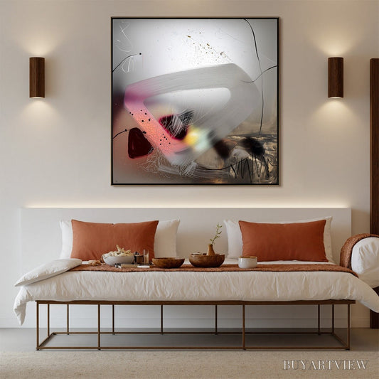 BUYARTVIEW Ethereal Whispers – Abstract Mixed Media Oil Painting - image 2