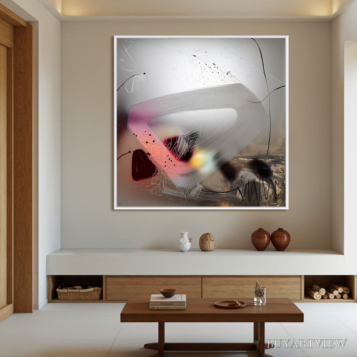 BUYARTVIEW Ethereal Whispers – Abstract Mixed Media Oil Painting - image 6