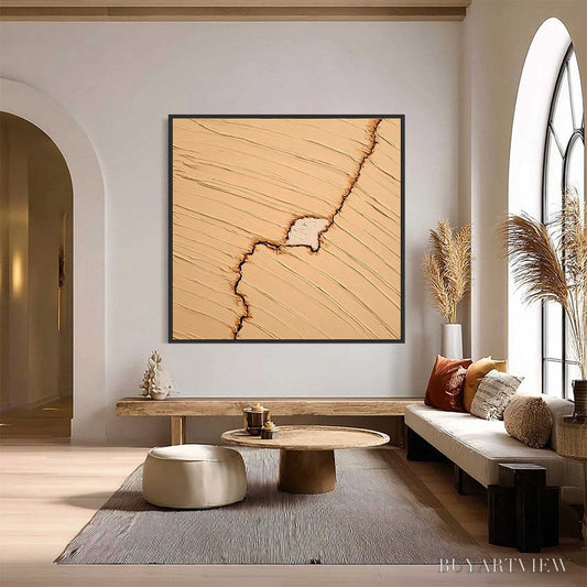 BUYARTVIEW Kintsugi – Textured Wabi-Sabi Impasto Abstract Painting - image 2