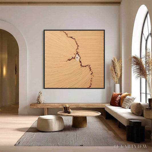 BUYARTVIEW Breach – Wabi-Sabi Textured Abstract Painting for Minimalist Decor - image 2