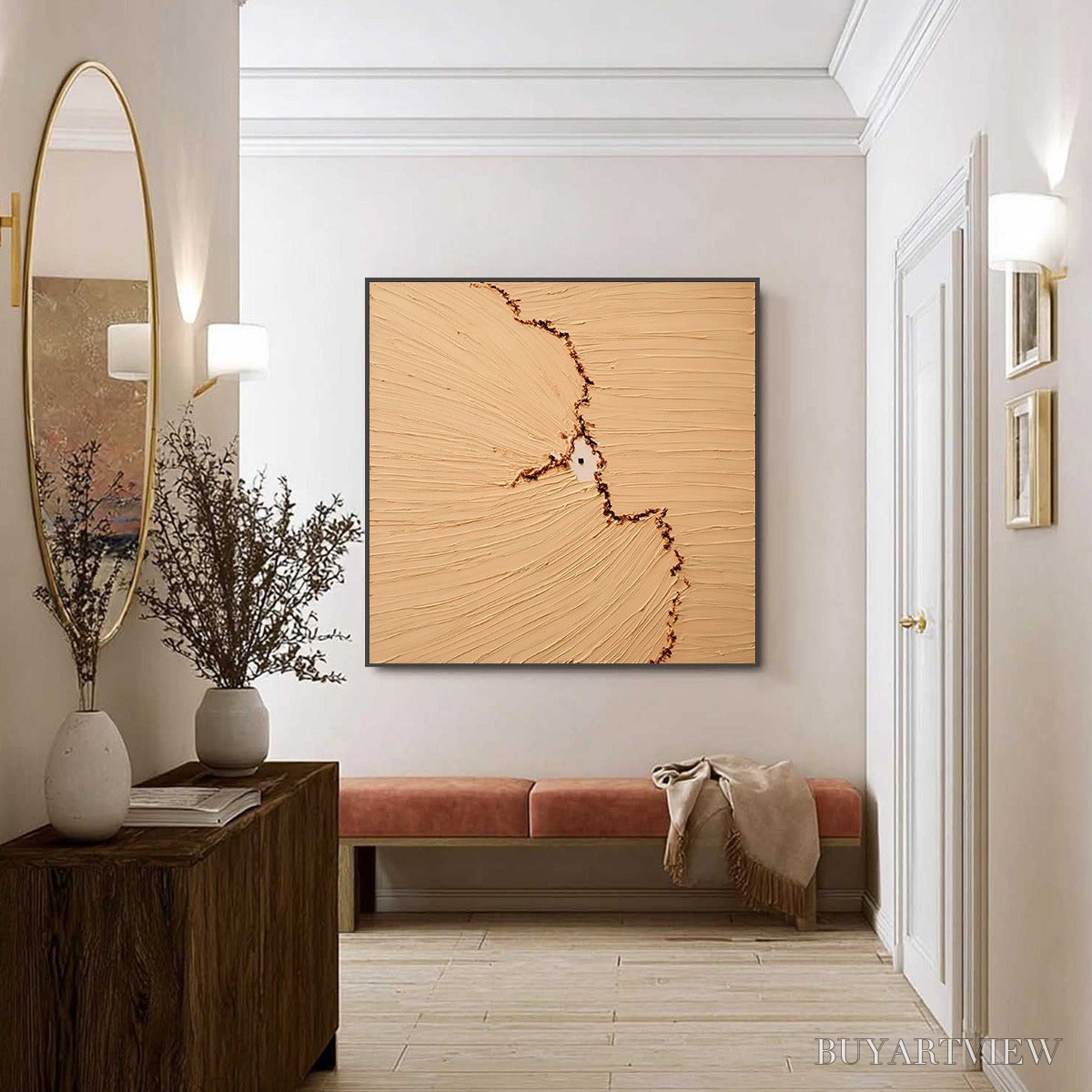 BUYARTVIEW Breach – Wabi-Sabi Textured Abstract Painting for Minimalist Decor - image 6