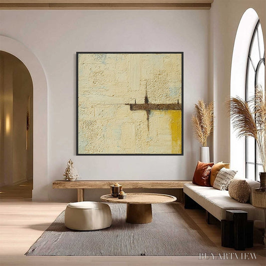 BUYARTVIEW Foundation – Wabi-Sabi Inspired Textured Abstract Oil Painting - image 2