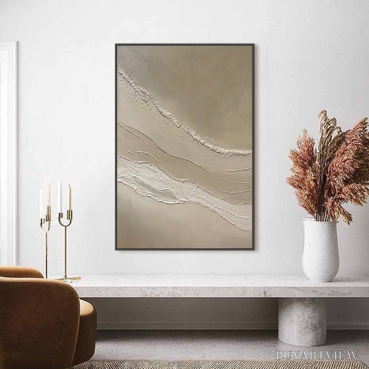 BUYARTVIEW Serene Trace – Minimalist Wabi-Sabi Textured Abstract - image 2