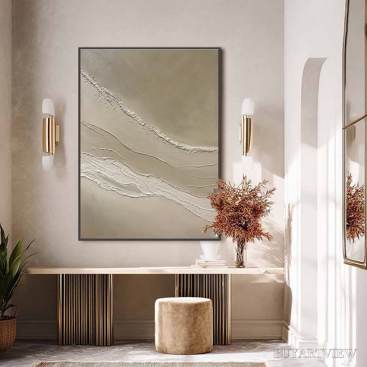 BUYARTVIEW Serene Trace – Minimalist Wabi-Sabi Textured Abstract - image 6