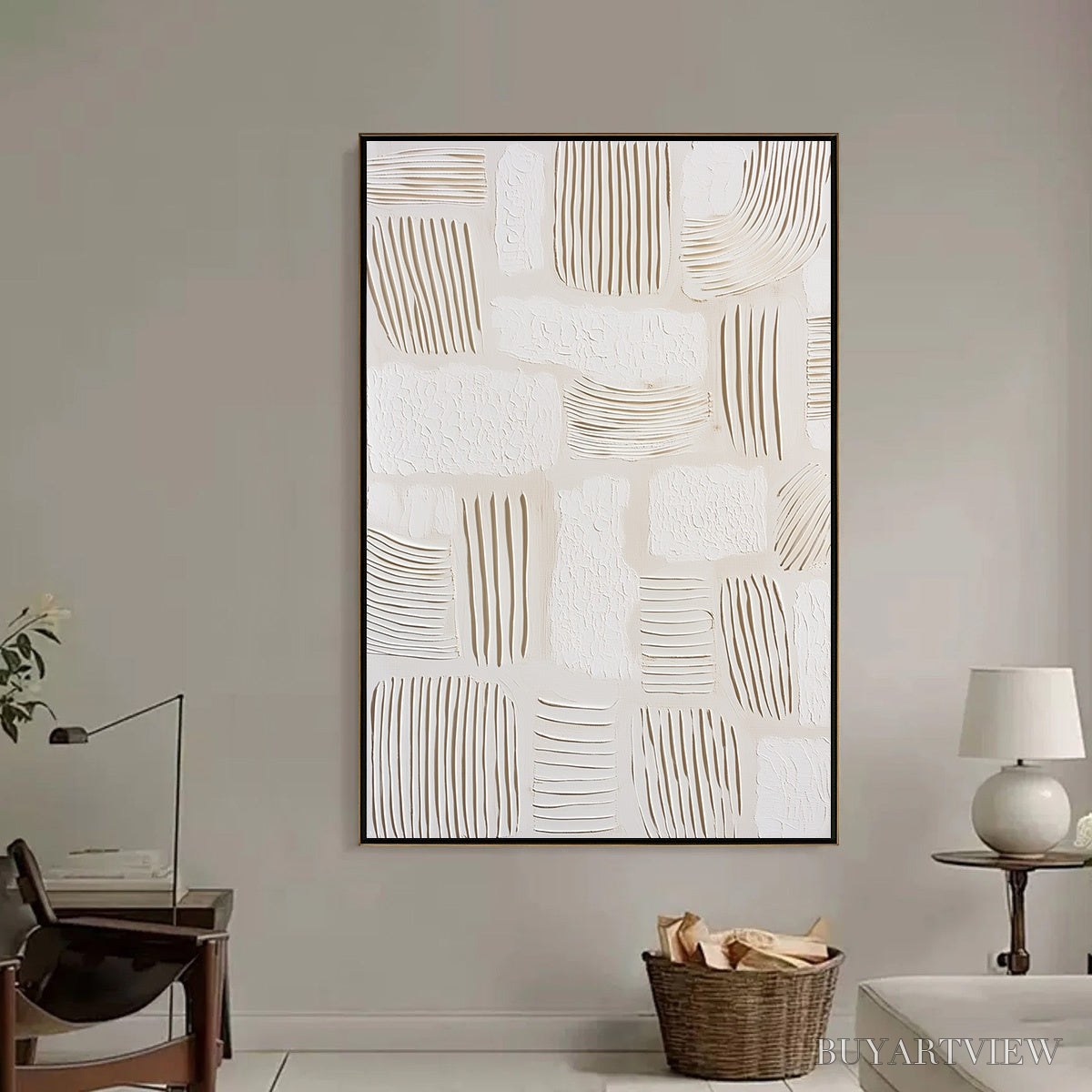 BUYARTVIEW Scriptures – Textured Wabi-Sabi Abstract Canvas Art - image 6