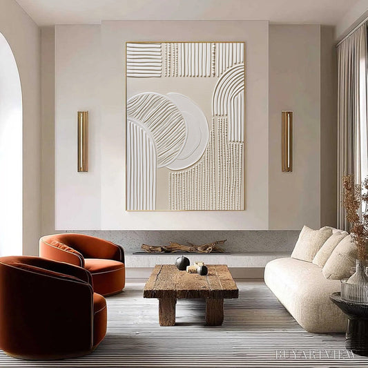BUYARTVIEW Sculpted Serenity – Textured Minimalist Abstract - image 2
