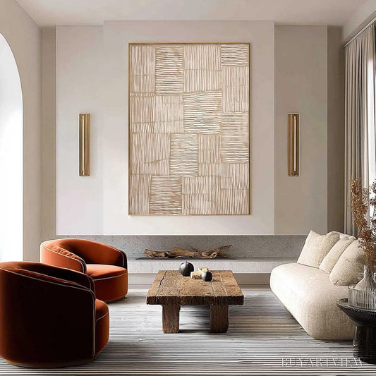 BUYARTVIEW Terra Weave – Heavy Textured Minimalist Wabi Sabi - image 2