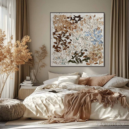 BUYARTVIEW Earth'S Mosaic – Textured Wabi Sabi Abstract Impasto Painting - image 2