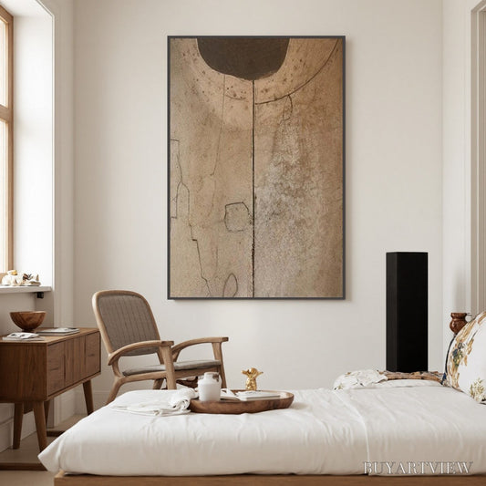 BUYARTVIEW Echoes of Earth – Textured Wabi Sabi Abstract Art for Modern Spaces - image 2