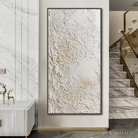 BUYARTVIEW Terra Alba – Textured Wabi Sabi Minimalist Abstract Painting - image 2