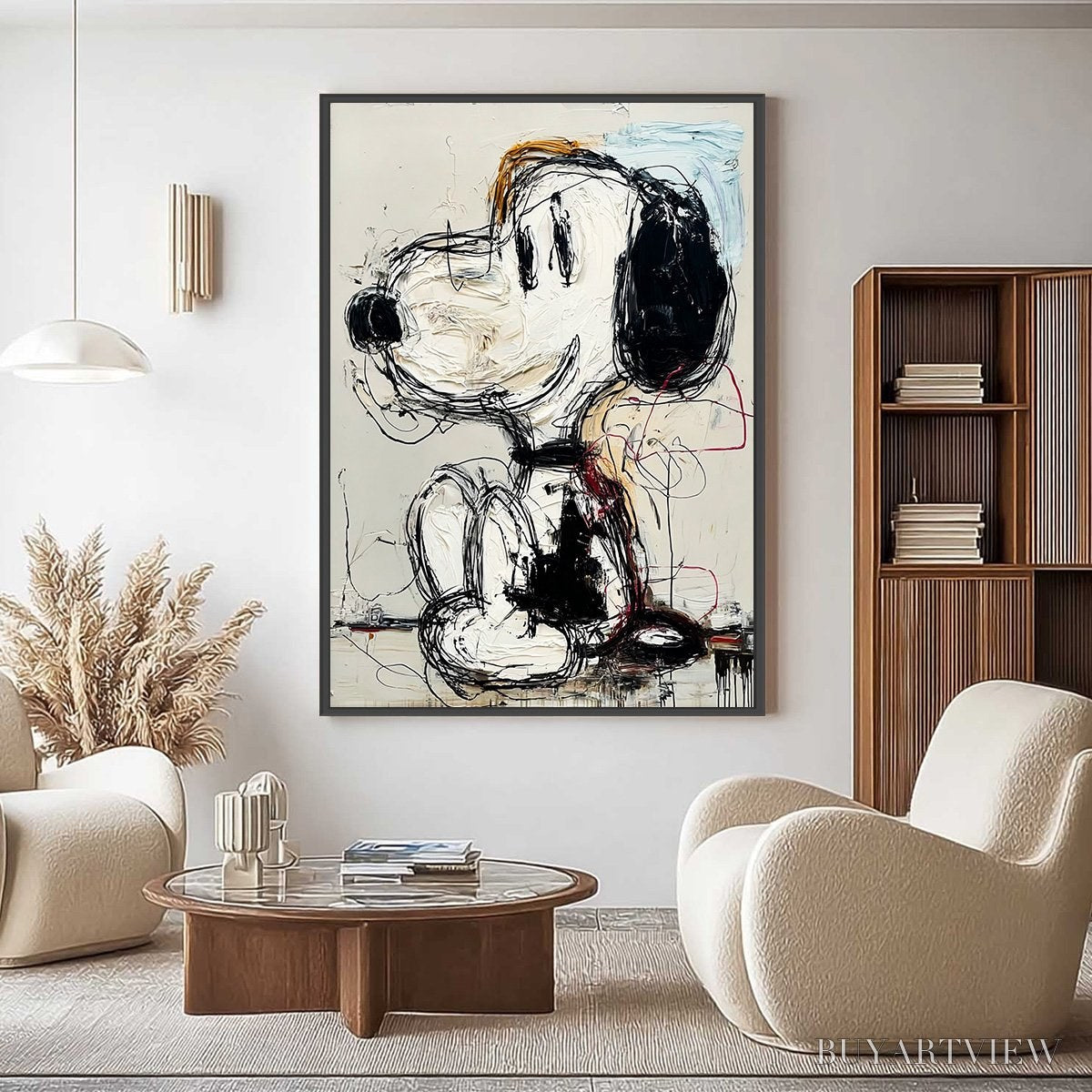 BUYARTVIEW Joyful Nostalgia – Textured Pop Art Painting of a Nostalgic Icon - image 6