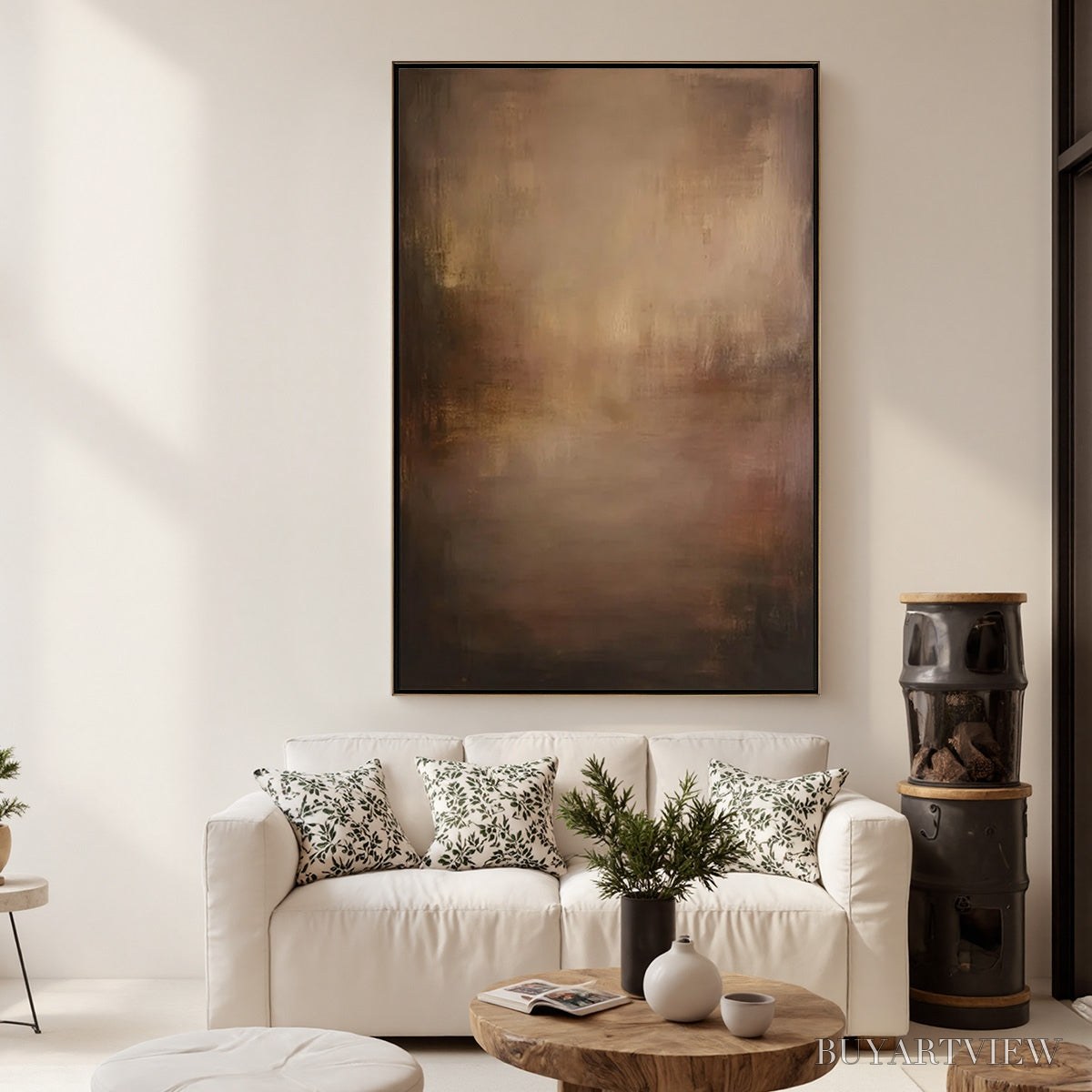 BUYARTVIEW Fading Ember – Wabi Sabi Abstract Art for Sophisticated Spaces - image 6