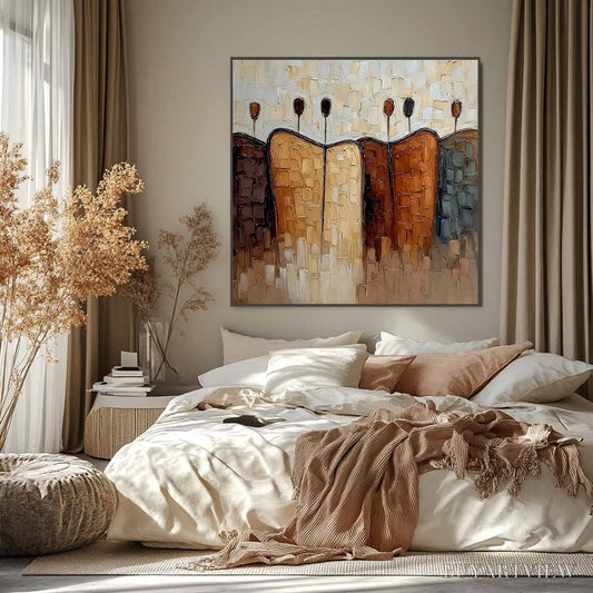 BUYARTVIEW Convergence – Textured Abstract Figurative Impasto Painting - image 2