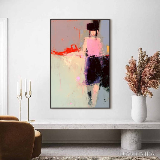 BUYARTVIEW Urban Muse – Abstract Figurative Portrait Oil Painting - image 2