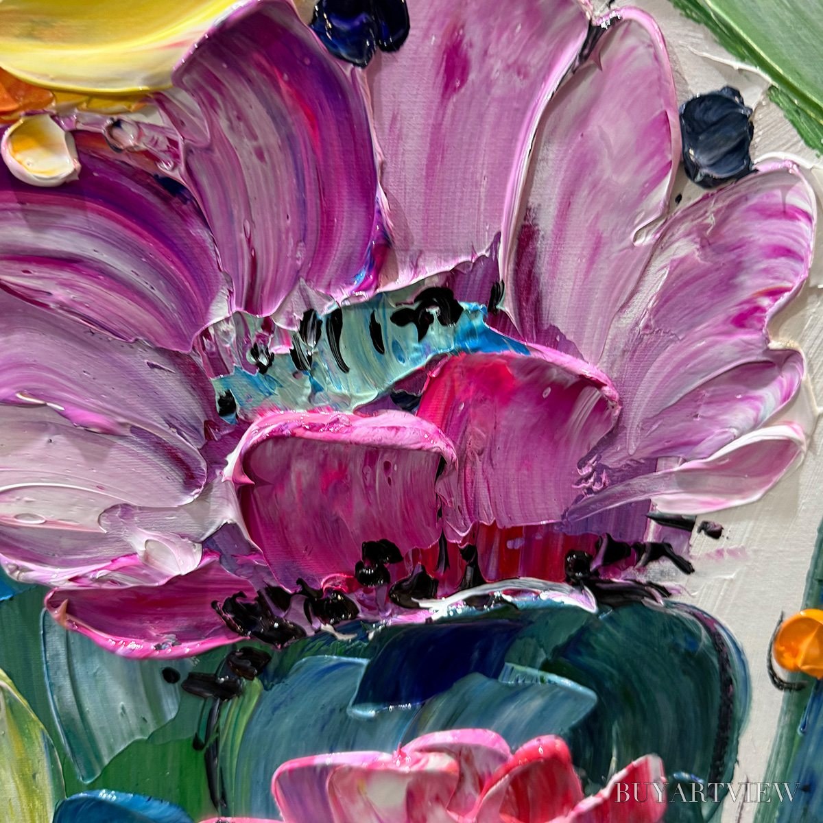 BUYARTVIEW Desert Garden – Textured Cactus Impasto Painting - image 6
