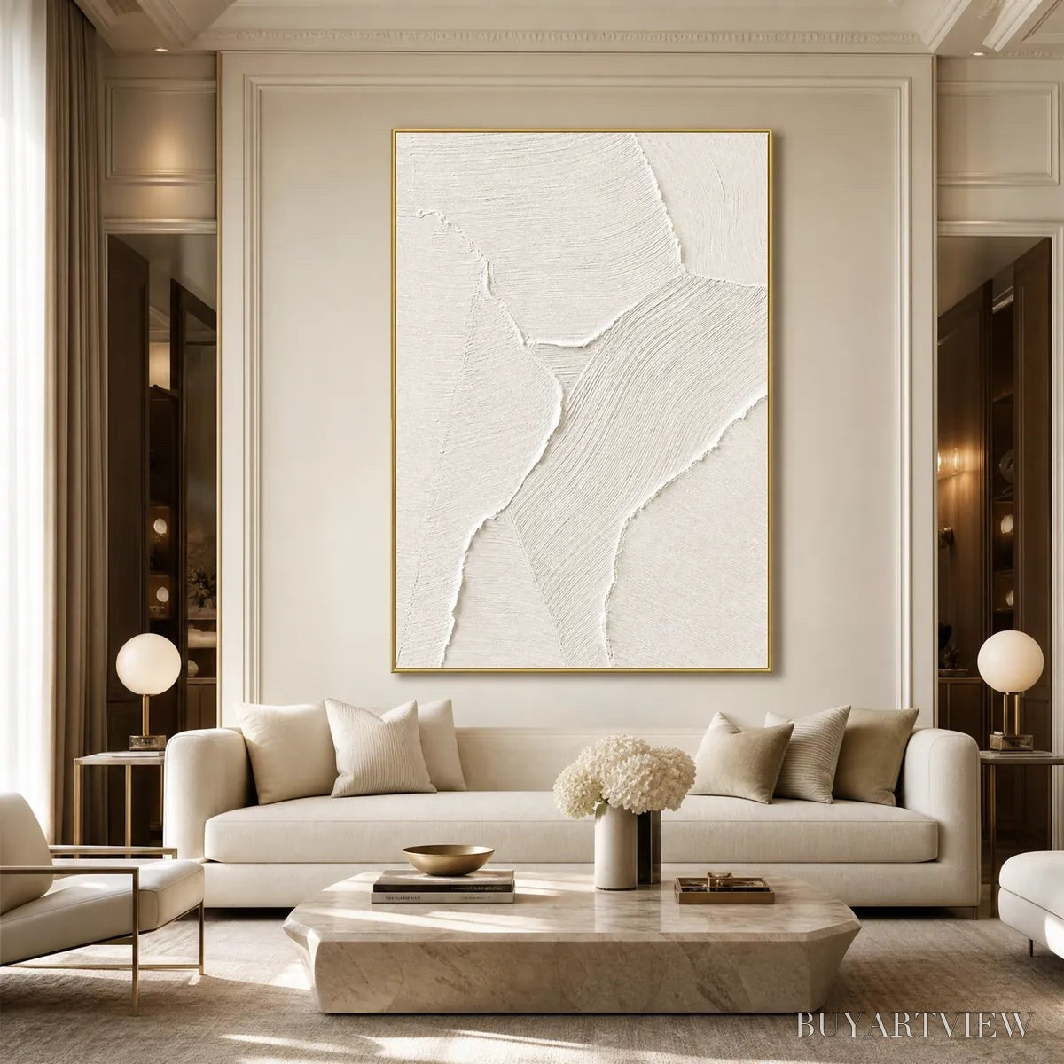 BUYARTVIEW Whisper – Wabi Sabi Style Textured Abstract Painting - image 6