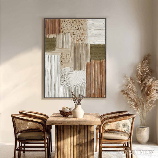 BUYARTVIEW Terra Firma – Heavily Textured Wabi Sabi Abstract - image 2