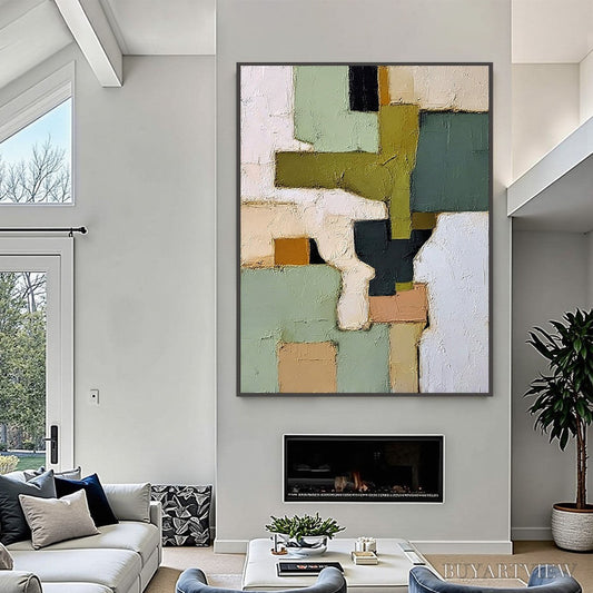 BUYARTVIEW Terra Firma – Textured Wabi Sabi Abstract Oil Painting - image 2