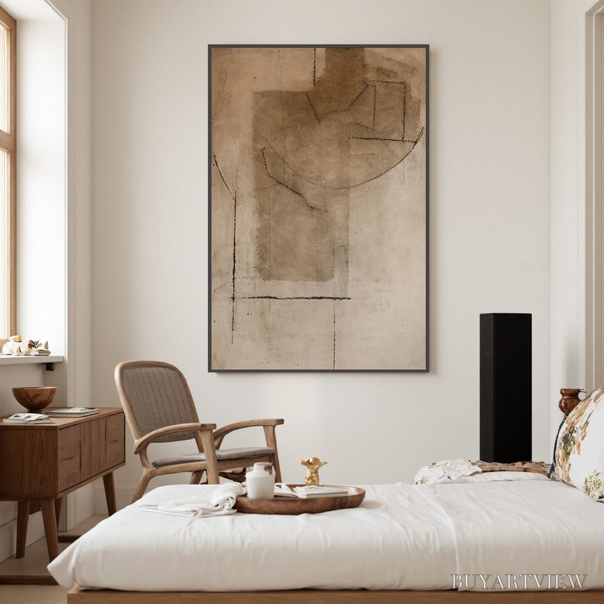 BUYARTVIEW Terra Incognita – Wabi Sabi Inspired Textured Abstract Earth Tone Painting - image 6