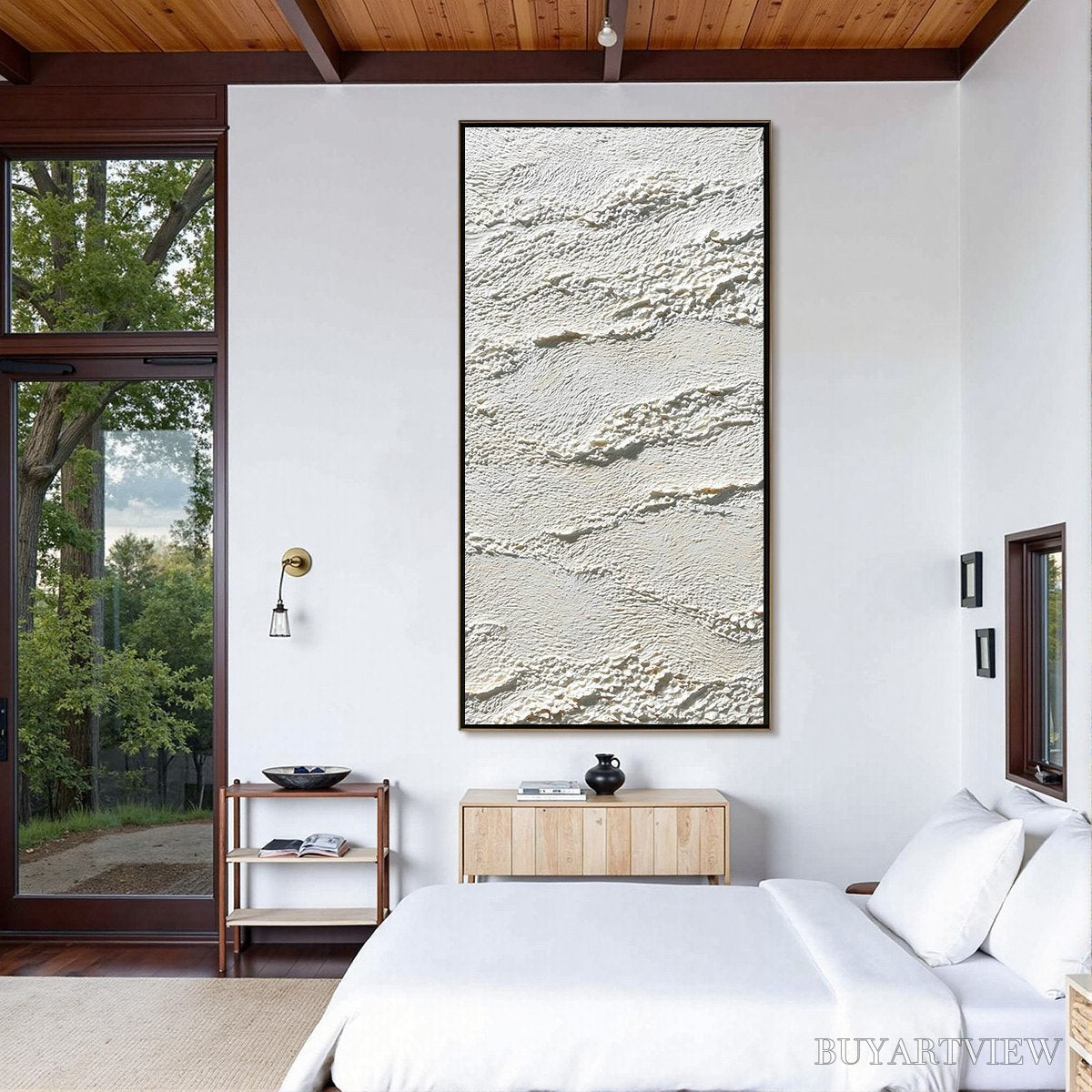 BUYARTVIEW Terra Blanca – Minimalist Wabi Sabi Textured Abstract Painting - image 6