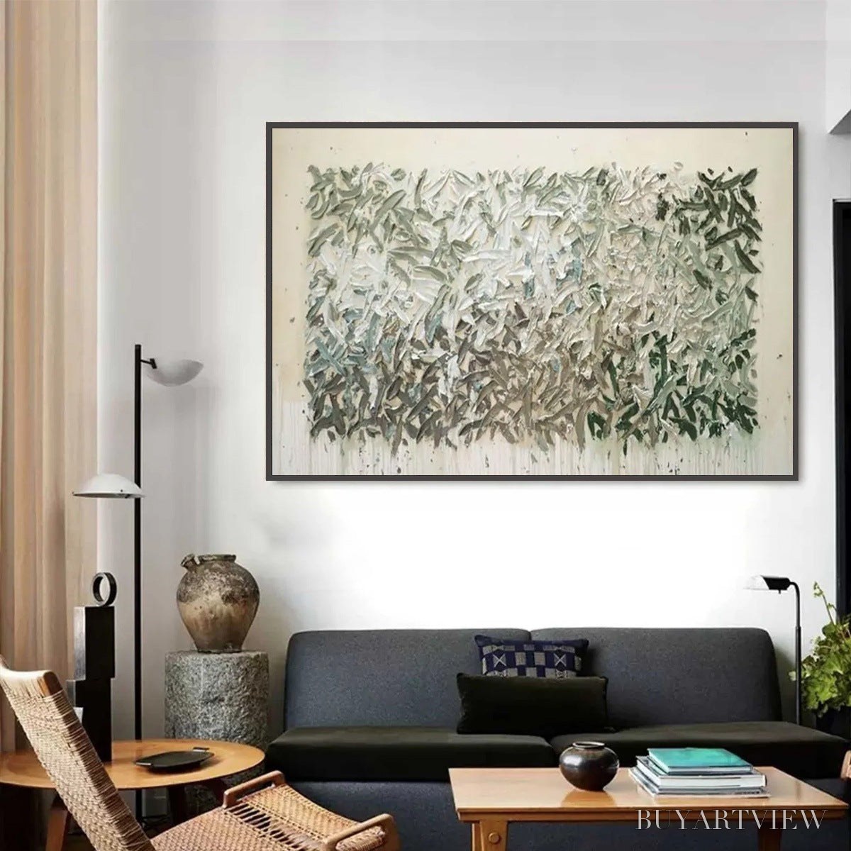 BUYARTVIEW Whispering Winds – Textured Abstract Landscape Oil Painting - image 6