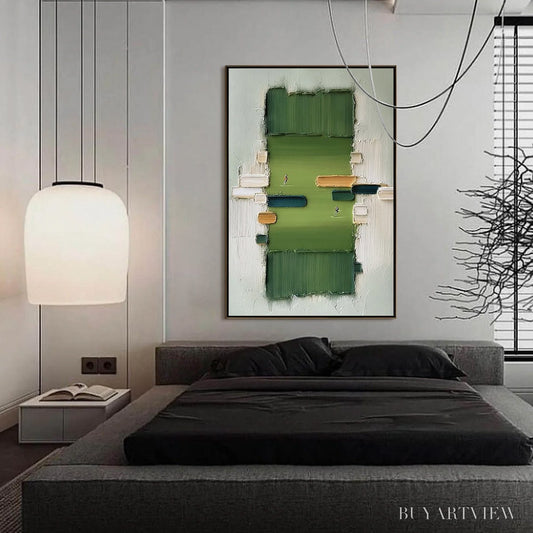 BUYARTVIEW the Arena – Textured Abstract Sports Painting with a Minimalist Feel - image 2