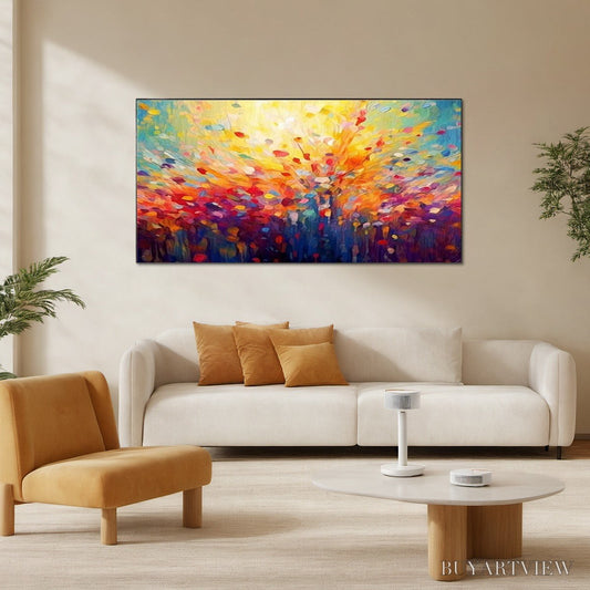 BUYARTVIEW Radiant Dawn – Abstract Oil Painting - image 2
