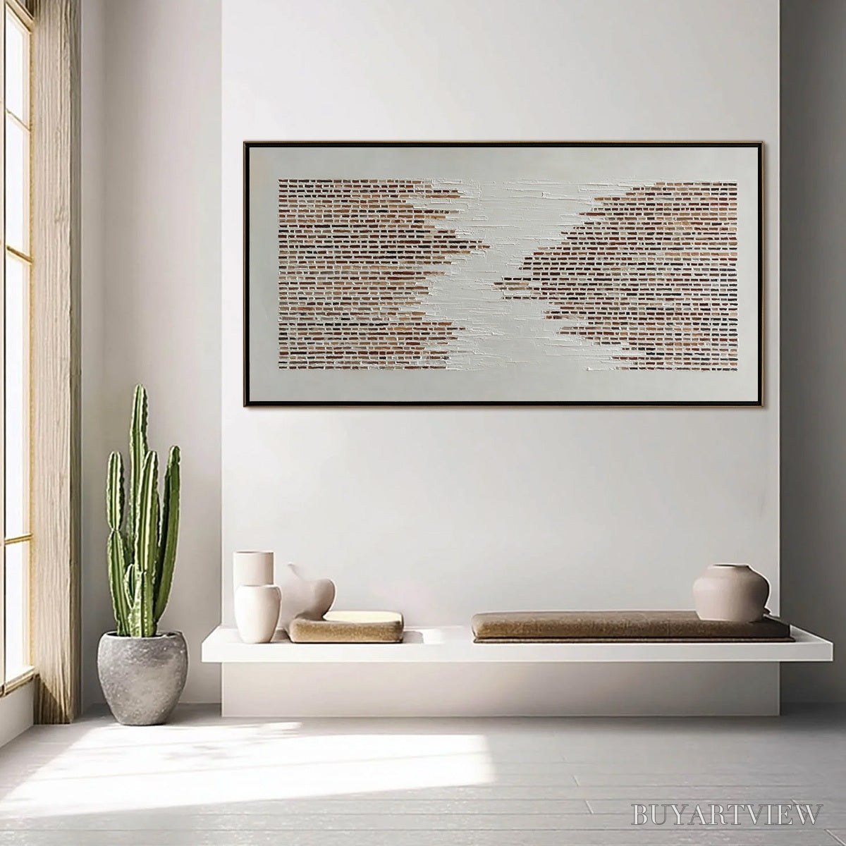 BUYARTVIEW Fragments – Textured Minimalist Painting of Deconstructed Architecture - image 6