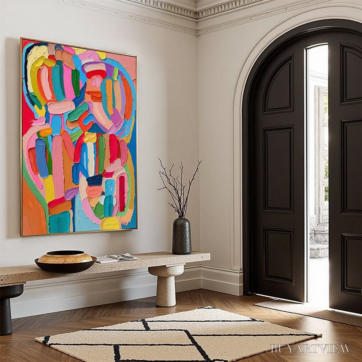 BUYARTVIEW Carnival Echo – Impasto Abstract Colorful Painting - image 6