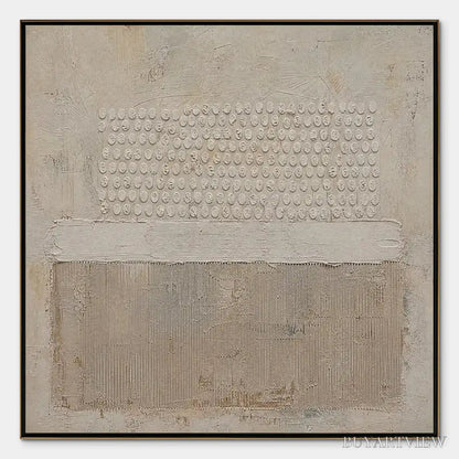 BUYARTVIEW White Silence – Minimal White Relief Abstract - image 1