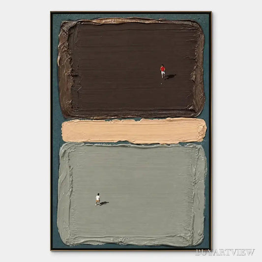 BUYARTVIEW Silent Swimmers – Minimal Swimmers Color Block Art - image 1