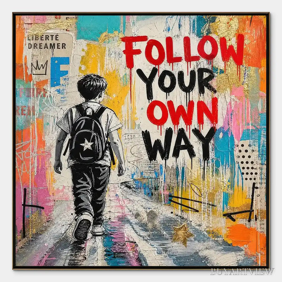City Courage – Urban Pop Art Inspirational Painting