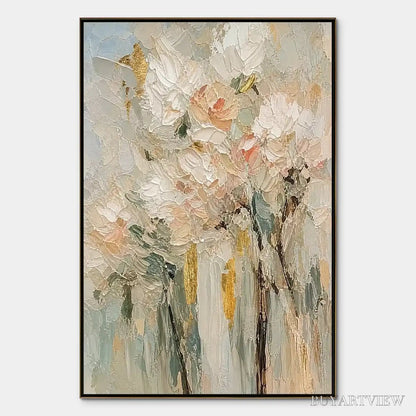 BUYARTVIEW Blush Garden – Pastel Floral Bouquet Painting - image 1