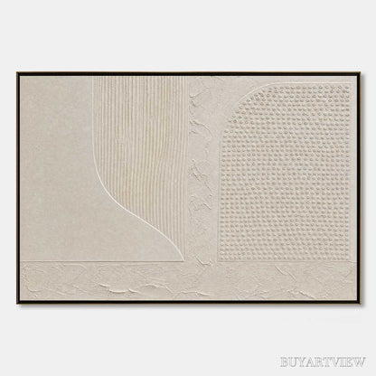 BUYARTVIEW Silent Composition – Large Textured Minimalist Wabi Sabi - image 1