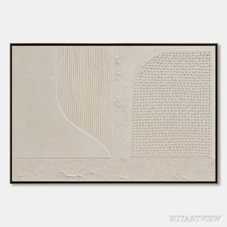 Silent Composition – Large Textured Minimalist Wabi Sabi