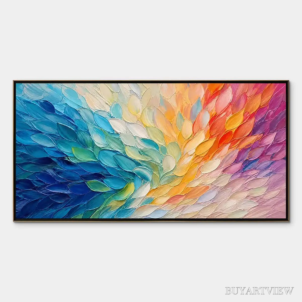 BUYARTVIEW Carnival Wings – Colorful Wing Abstract Painting - image 1