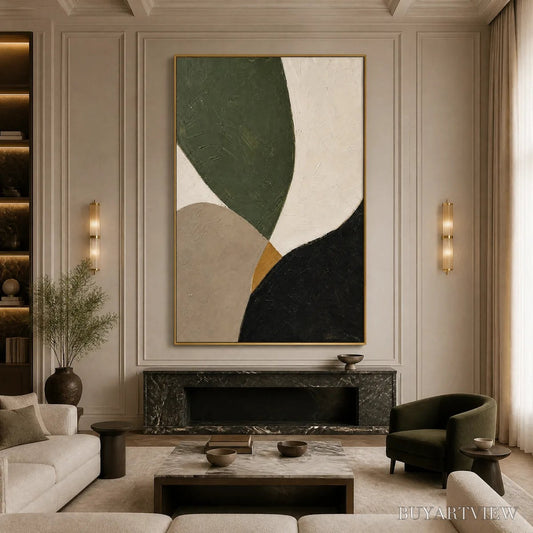 BUYARTVIEW Forest Muse – Green Black Organic Abstract - image 2