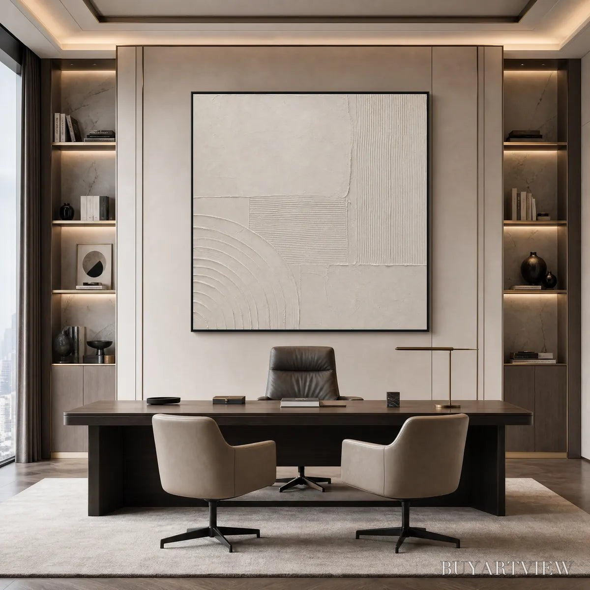 BUYARTVIEW Sanctuary – Textured Wabi Sabi Minimalist Abstract Painting - image 2