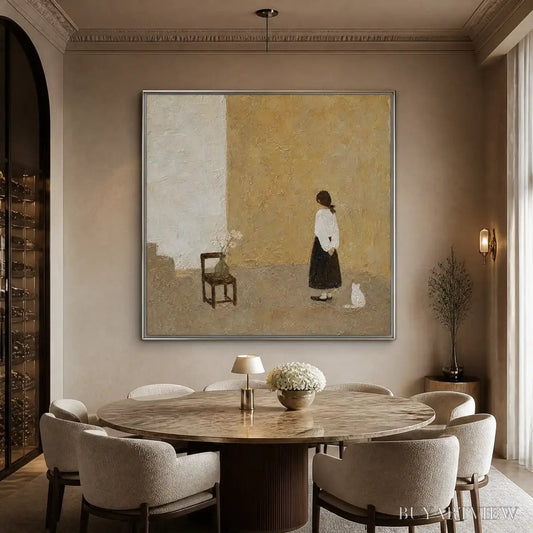 BUYARTVIEW Still Room – Minimalist Woman Interior Painting - image 2