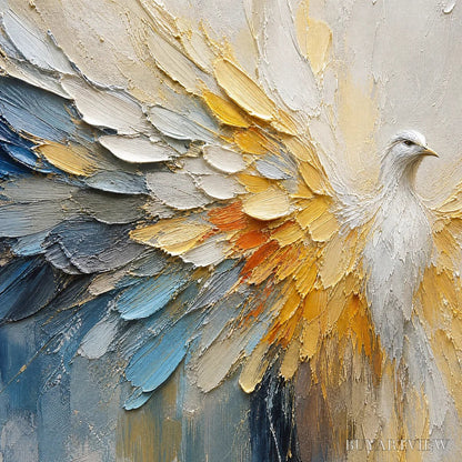 BUYARTVIEW Golden Wings – Golden Angel Wings Abstract - image 3