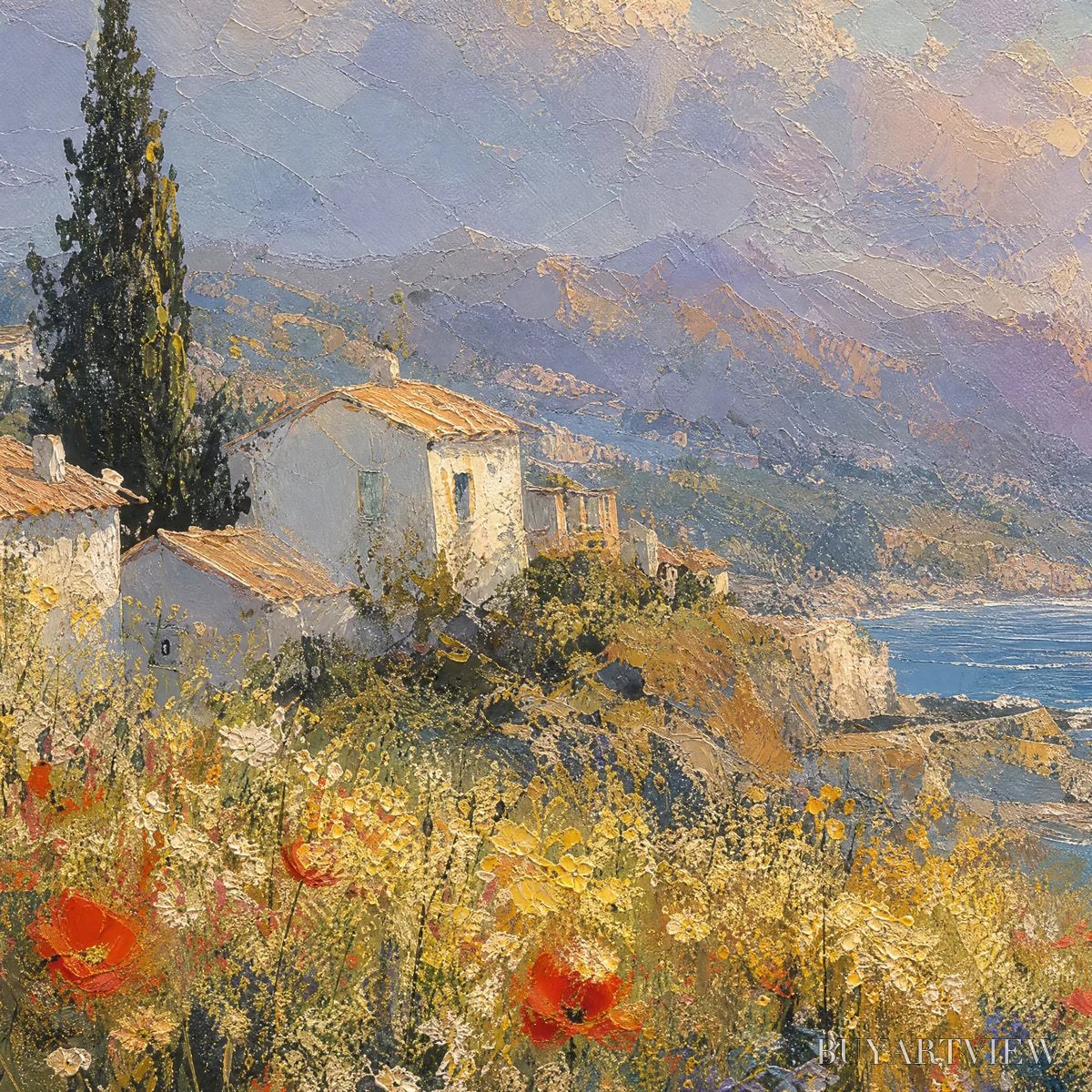 BUYARTVIEW Lemon Coast – Mediterranean Coastal Landscape - image 3
