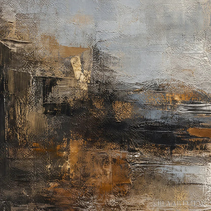 BUYARTVIEW Mist Over Lake – Misty Abstract Lake Painting - image 3