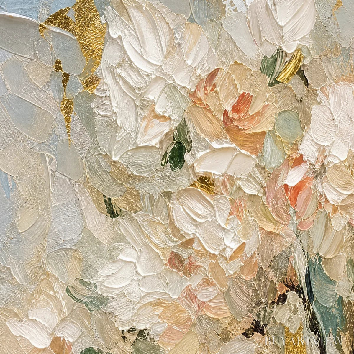 BUYARTVIEW Blush Garden – Pastel Floral Bouquet Painting - image 3
