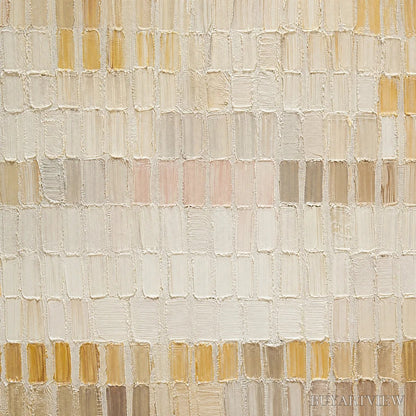BUYARTVIEW Sandline Horizon – Beige Linear Texture Horizontal Abstract - image 3