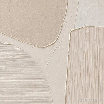BUYARTVIEW Earthen Forms – Large Textured Wabi-Sabi Abstract Painting - image 3